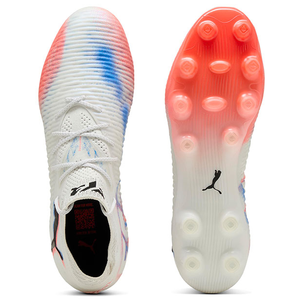 PUMA フューチャー FG/AG ホワイト 合成繊維 24年モデル PUMA フューチャー Z 1.1 LAZERTOUCH FG/AG プーマホワイト