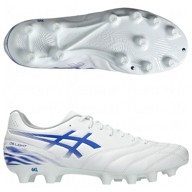 DSライト クラブ ホワイト×アシックスブルー