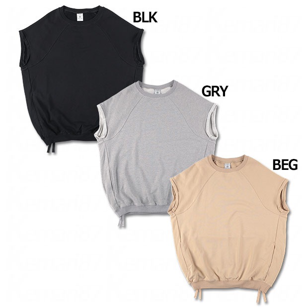 CUT OFF SLEEVE PO プルオーバートップ