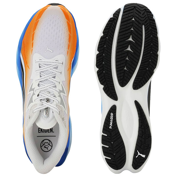ヴェロシティ ニトロ 4 EKIDEN プーマホワイト×ヒートファイヤー