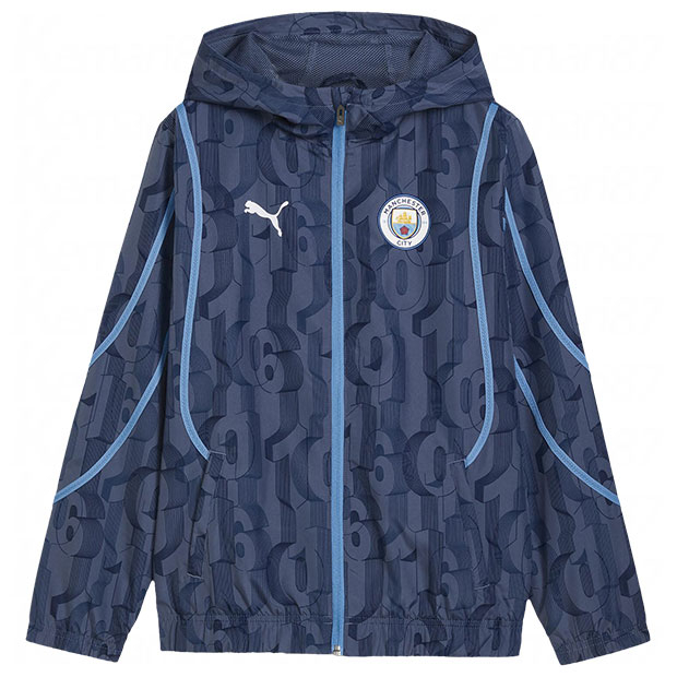 ジュニア マンチェスターシティ プレマッチウーブンジャケット