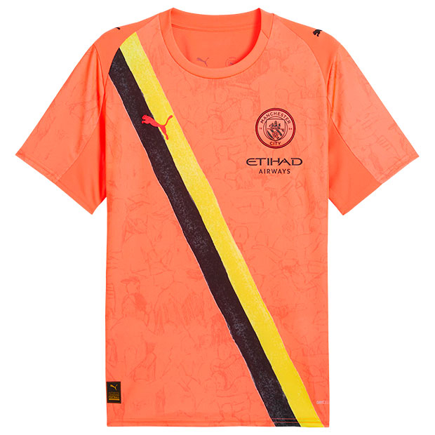 マンチェスターシティ × KIDSUPER GK 半袖レプリカユニフォーム ネオンサン