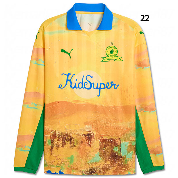 マメロディサンダウンズ × KIDSUPER 長袖レトロシャツ