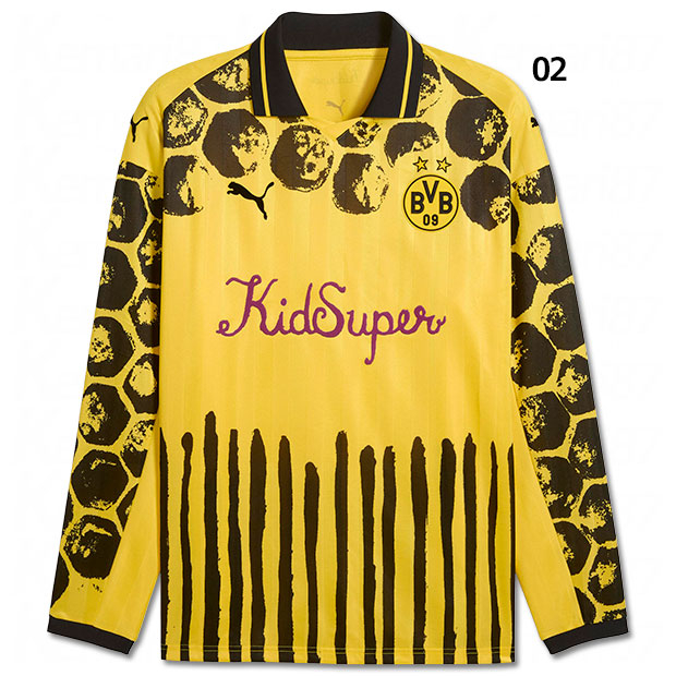ドルトムント × KIDSUPER 長袖レトロシャツ