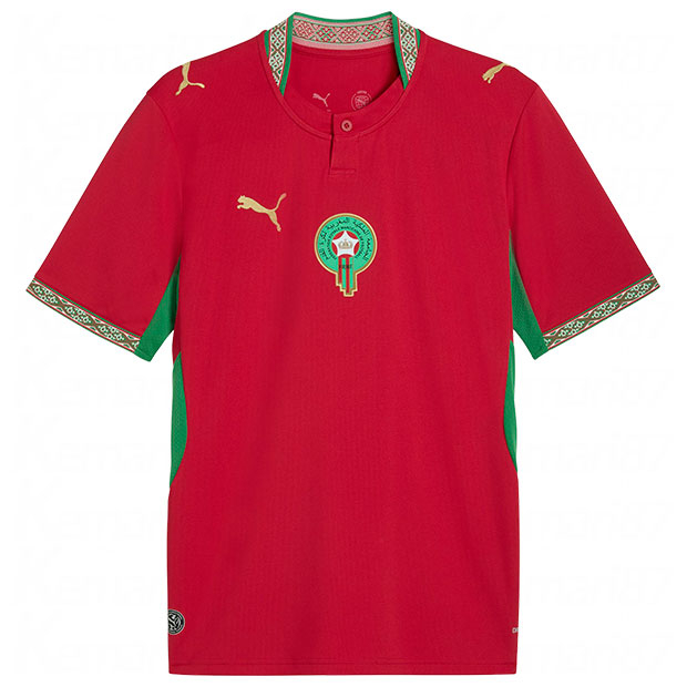 モロッコ代表 2026 ホーム 半袖レプリカユニフォーム