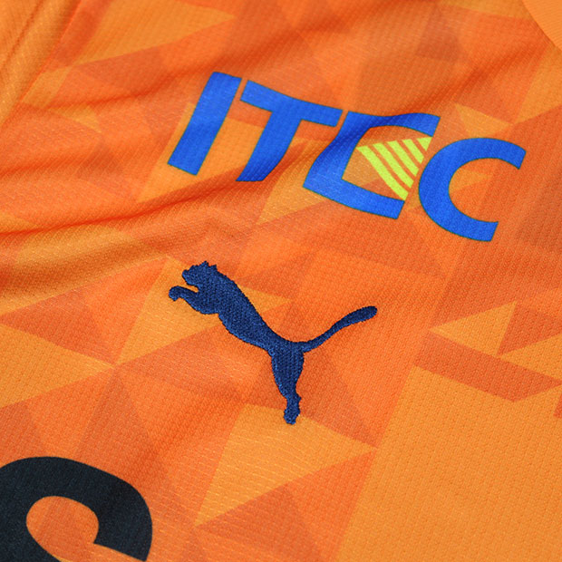 清水エスパルス Puma 3XL オレンジシャツ 4-half-zip-top-orange-
