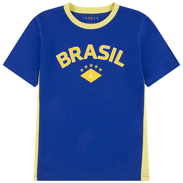 ジュニア ブラジル代表 JDB MJ 85 NVL GX P6 半袖Tシャツ ブルー