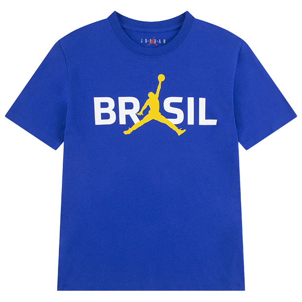 ジュニア ブラジル代表 JDB MJ 85 LOGO P6 半袖Tシャツ ブルー