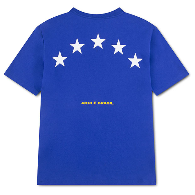 ジュニア ブラジル代表 JDB MJ 85 LOGO P6 半袖Tシャツ ブルー