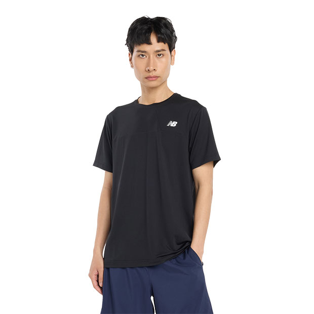 Sport カラーブロック半袖Tシャツ ブラック