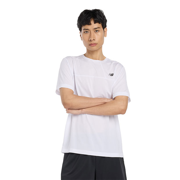 Sport カラーブロック半袖Tシャツ ホワイト