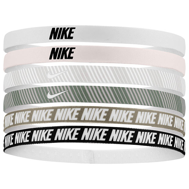 フレックス クラシック ヘッドバンド プリンテッド 6本パック ライトソフトピンク×ライトアーミー