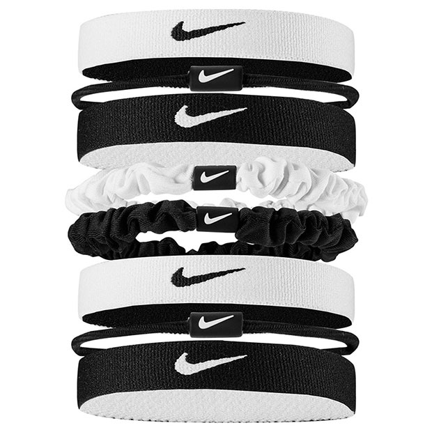 フレックス クラシック ミックスヘアタイ 8本パック ホワイト×ブラック