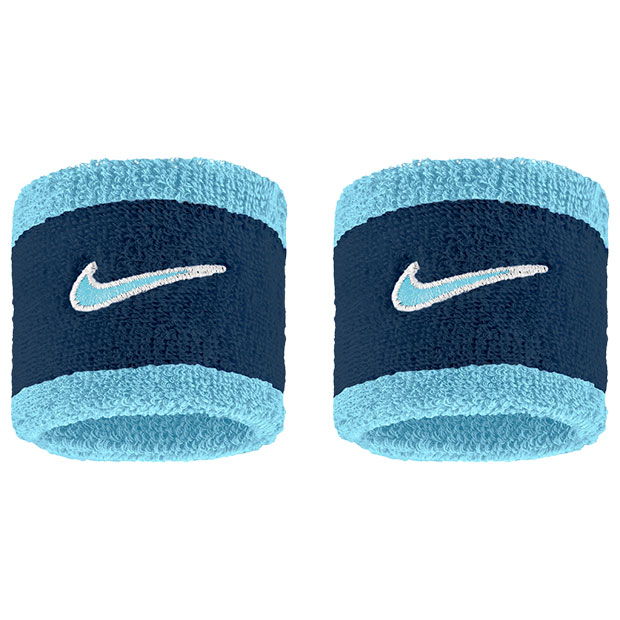 スウッシュ クラシック リストバンド アクエリアスブルー×カレッジネイビー