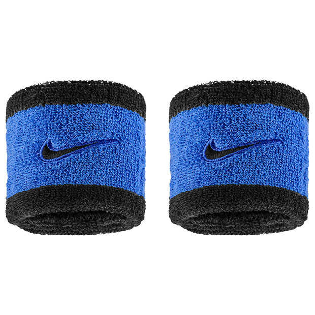 スウッシュ クラシック リストバンド コメットブルー×ブラック