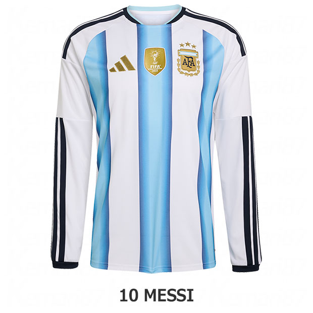アルゼンチン代表 2026 ホーム 長袖レプリカユニフォーム 10.メッシ