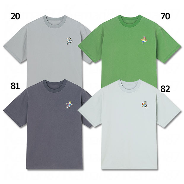 COSMOWIN かっこく君プリント半袖Tシャツ