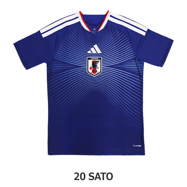 背番号20 佐藤龍之介 アディダス サッカー日本代表 2026 ホーム レプリカ ユニフォーム 半袖 kd3345