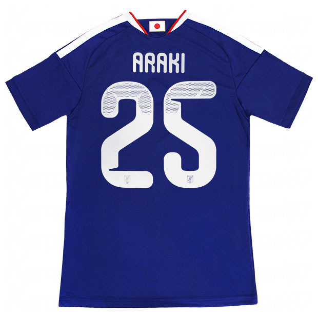 背番号25 荒木隼人 アディダス サッカー日本代表 2026 ホーム レプリカ ユニフォーム 半袖 kd3345