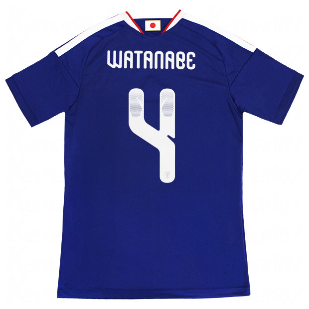 背番号4 渡辺剛 アディダス サッカー日本代表 2026 ホーム レプリカ ユニフォーム 半袖 kd3345