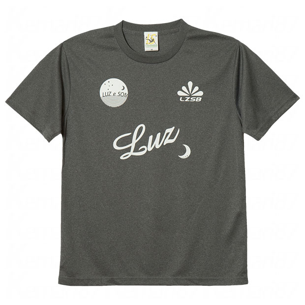 スタンダード 半袖プラクティスシャツ Mグレー×ホワイト