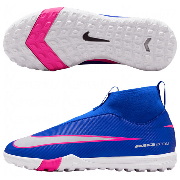 ジュニア ズーム マーキュリアル スーパーフライ 10 アカデミー TF レーサーブルー×ホワイト