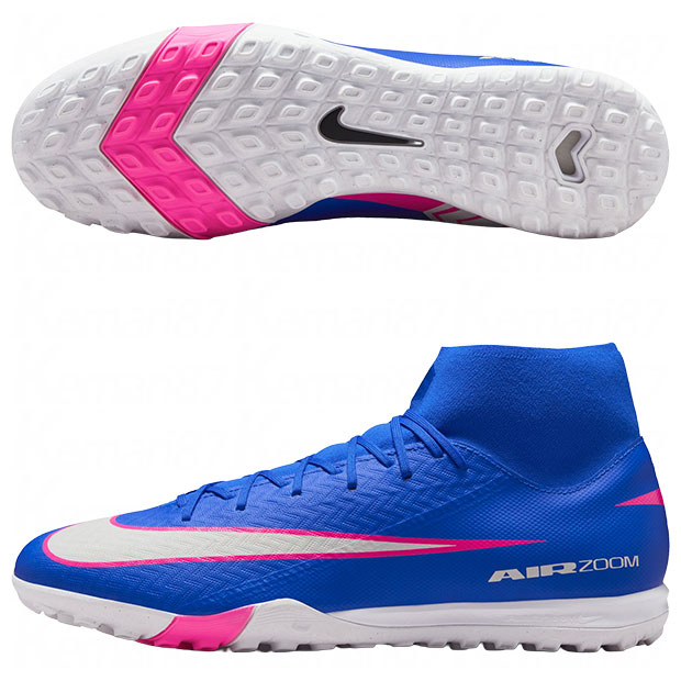 ズーム マーキュリアル スーパーフライ 10 アカデミー TF レーサーブルー×ホワイト