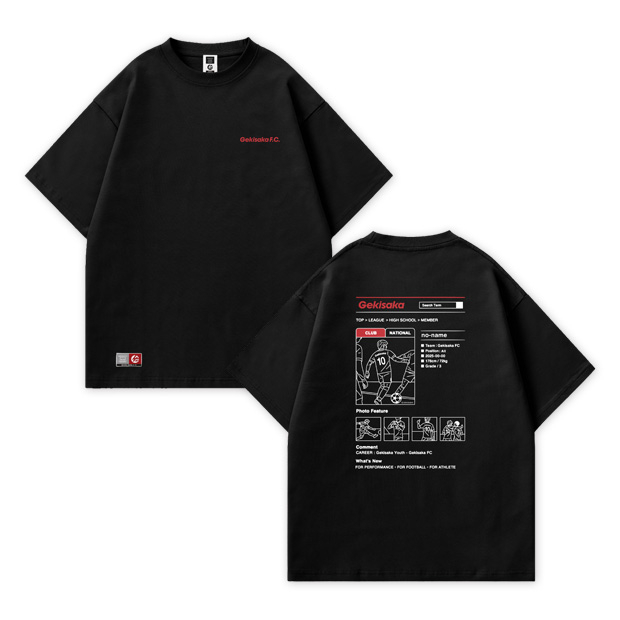 ゲキサカ選手名鑑Tee ブラック | ゲキサカFCストア