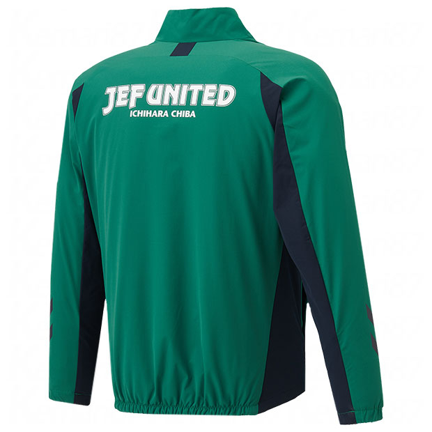 JEF UNITED ウーブンジャケット（グリーン） Oサイズ ジェフユナイテッド市原・千葉 PRO 裏付きウーブンジャケット
