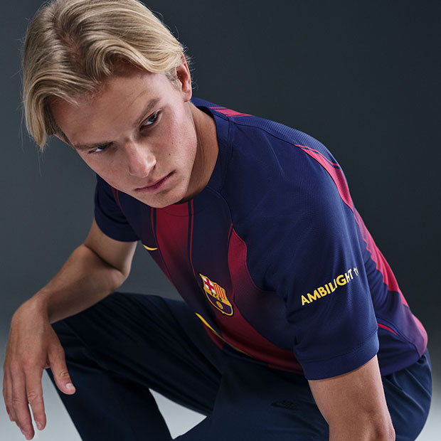 バルセロナ 半袖(HOME25~26)XL FCバルセロナ 25-26 ホーム 半袖レプリカユニフォーム