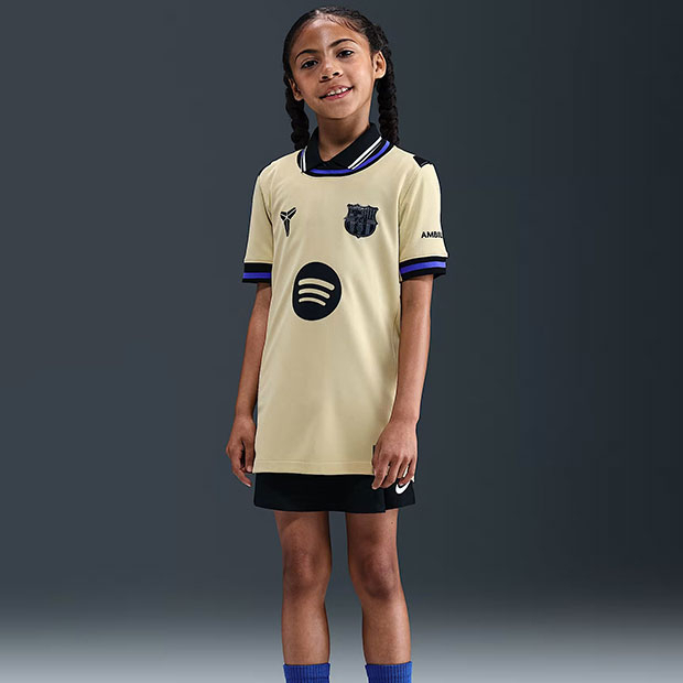 ジュニア FCバルセロナ 25-26 アウェイ 半袖レプリカ