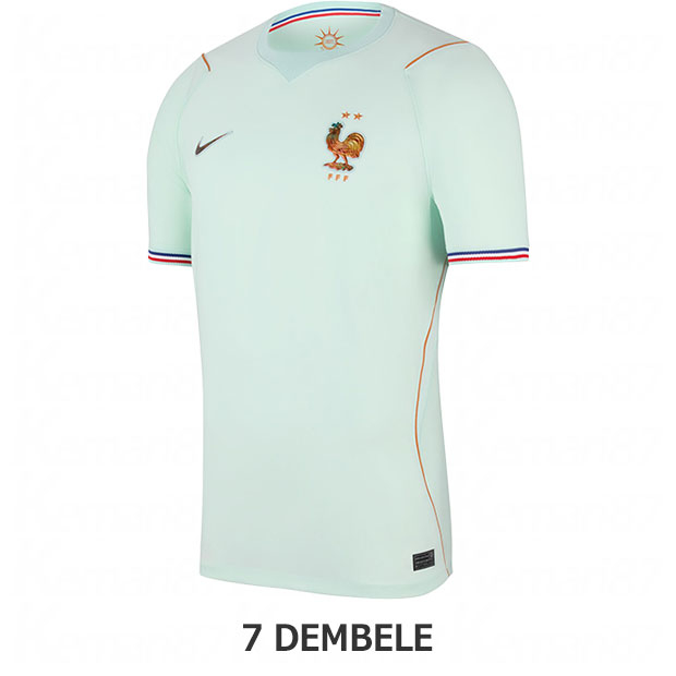 フランス代表 2026 アウェイ 半袖レプリカユニフォーム 7.ウスマン・デンベレ