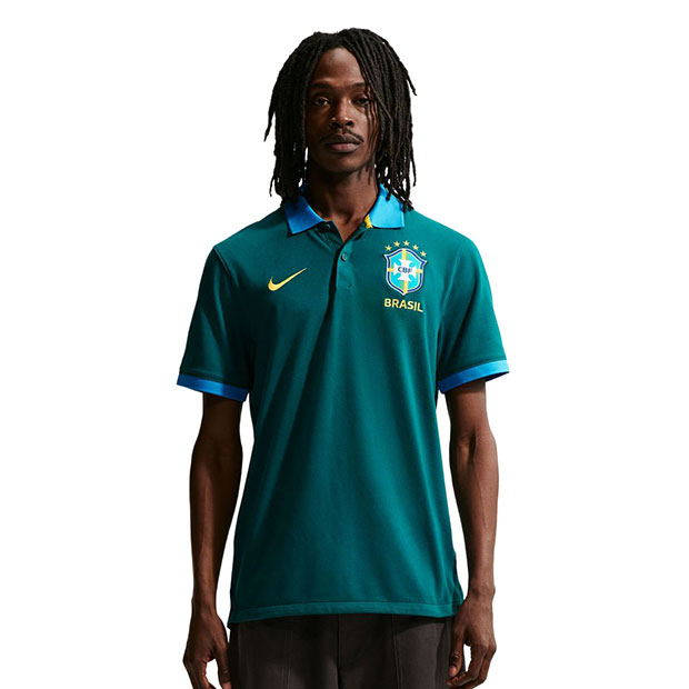 ブラジル代表 ザ ナイキ DF 半袖ポロシャツ 2.0 ジートティール