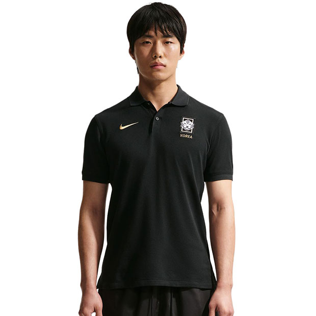韓国代表 ザ ナイキ DF 半袖ポロシャツ 2.0 ブラック