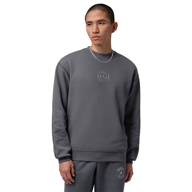 パリサンジェルマン ジョーダン フープ フリース長袖クルー ライトグラファイト