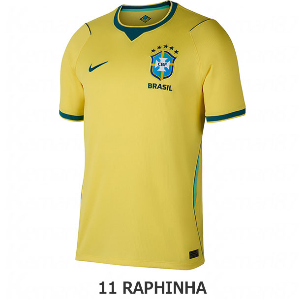 ブラジル代表 2026 ホーム 半袖レプリカユニフォーム 11.ハフィーニャ