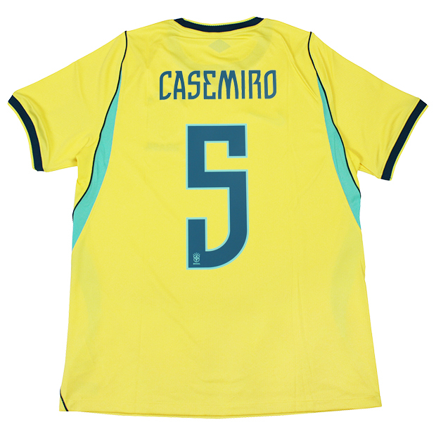 ブラジル代表 2026 ホーム 半袖レプリカユニフォーム 5.カゼミーロ