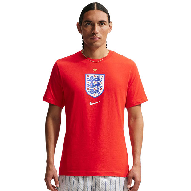 イングランド代表 クレスト半袖Tシャツ チャレンジレッド