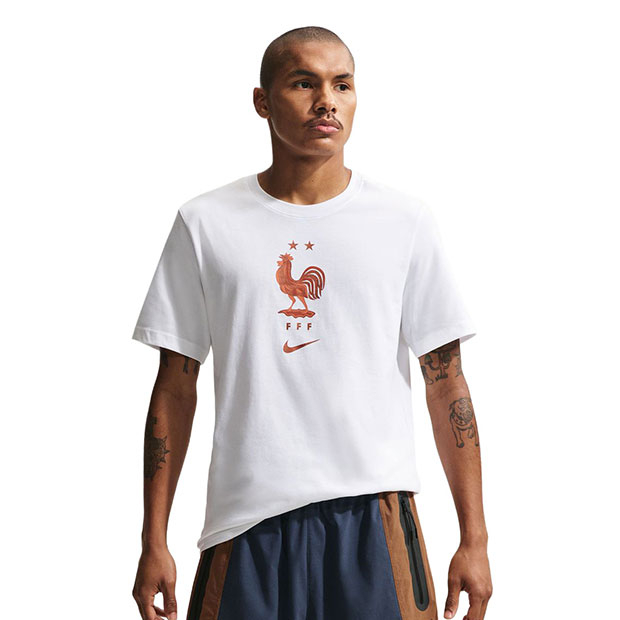 フランス代表 クレスト半袖Tシャツ ホワイト