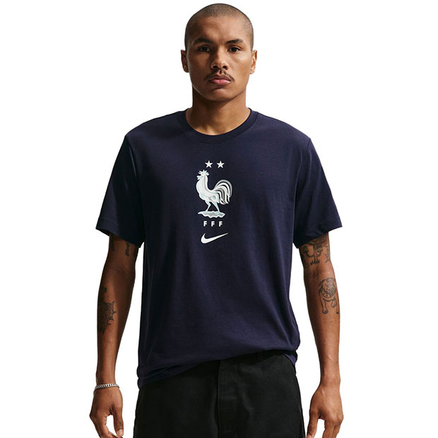 フランス代表 クレスト半袖Tシャツ ブラッケンドブルー