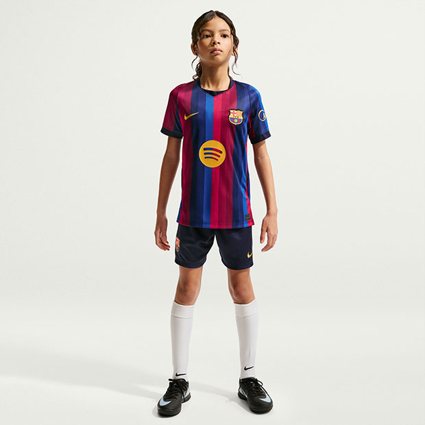 ジュニア FCバルセロナ 26-27 ホーム 半袖レプリカユニフォーム