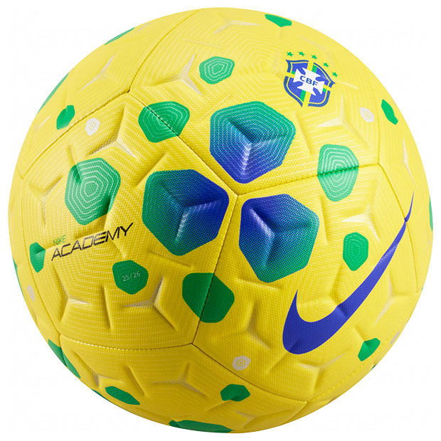 ブラジル代表 アカデミー 5号球 イエロー×グリーン