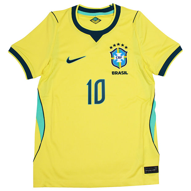 ジュニア ブラジル代表 2026 ホーム 半袖レプリカユニフォーム 10