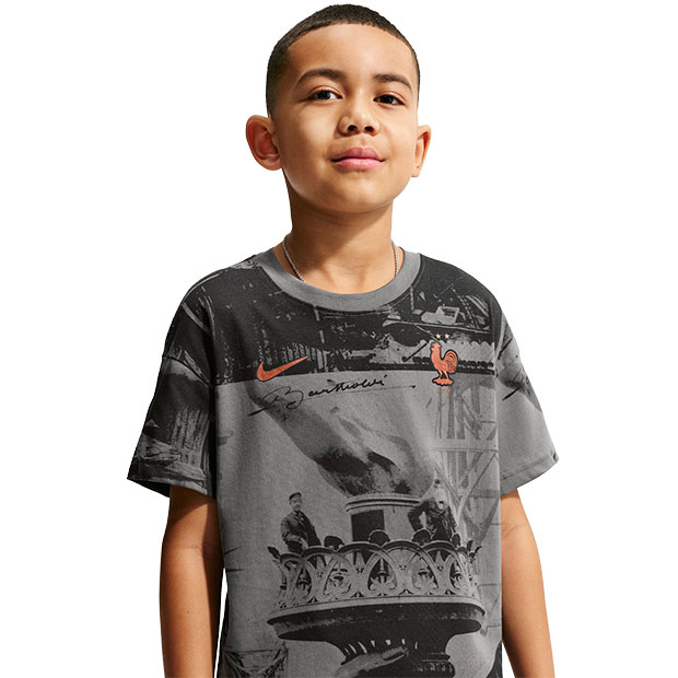 ジュニア フランス代表 AOP 半袖Tシャツ アイアングレー | ゲキサカFC