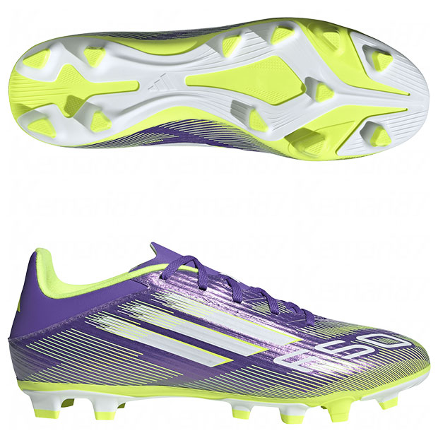 F50 CLUB FXG パープルラッシュ×フットウェアホワイト