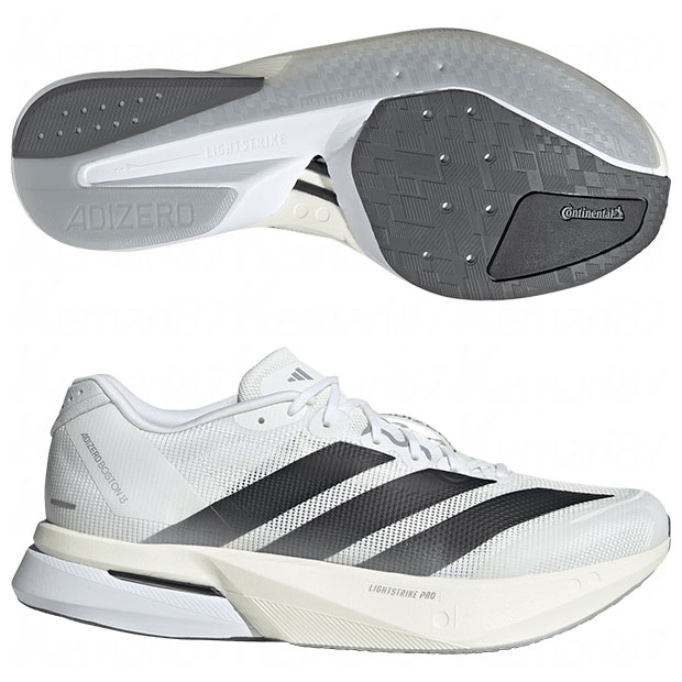 アディゼロ ボストン 13 M クラウドホワイト×コアブラック