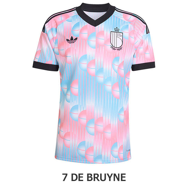 ベルギー代表 2026 アウェイ 半袖レプリカユニフォーム 7.ケヴィン・デ・ブライネ