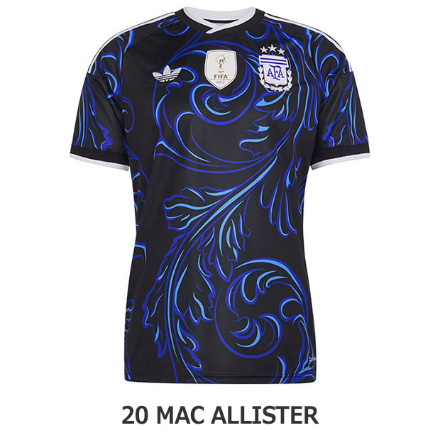 アルゼンチン代表 2026 アウェイ 半袖レプリカユニフォーム 20.マック・アリスター