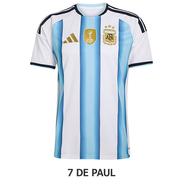 アルゼンチン代表 2026 ホーム 半袖レプリカユニフォーム 7.デ・パウル