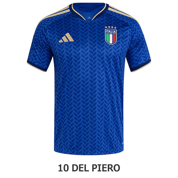 イタリア代表 2026 ホーム 半袖レプリカユニフォーム 10.デル・ピエロ